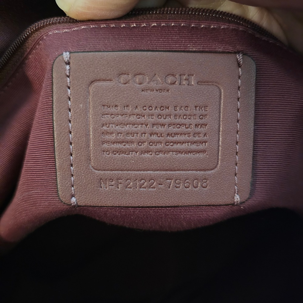 Coach 79608 Gallery Tote Crossgrain Leather Handbag Red - Picture 7 of 8